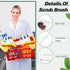 Yinkin Kitchen Scrub Brush Bulk, Mini Grout Brush for Household Cleaning, 12 Stiff Bristle Brushes