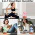 Cloud Rain Humidifier Diffuser,Essential Oil Diffuser with Water Drip, 7 Colors Night Light Mushroom Diffuser for Bedroom, Desktop Aromatherapy Diffuser for Large Room Sleeping Office (Wood) by cjc
