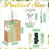 Motipuns 50 Sets Wedding Bags for Guests Bulk Sage Green Wedding Welcome Gift Bags Stuffers with Faux Eucalyptus Stems