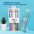 Mcuy 5 Pack GentleClean Pro Extra Soft Toothbrushes for Adults - Super Ultra Soft Bristles Manual Tooth Brush