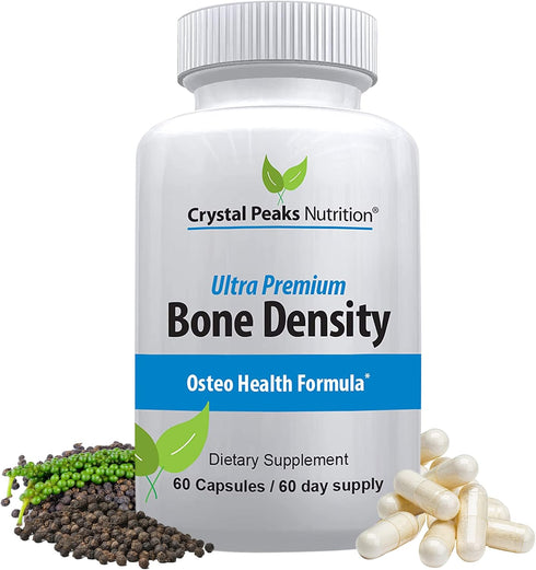 Ultra Premium Bone Formula - Calcium Carbonate with Vitamin K2 & D3 - 60 Capsules for Bone Strength