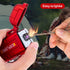 LcFun Arc Lighter - Waterproof Windproof Rechargeable USB Plasma Flameless Electric Lighter with Lanyard (Red)
