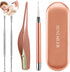 4 Pack Ear Pick with Light - Ear Cleaner Tool Kit for Kids and Adults with Storage Box