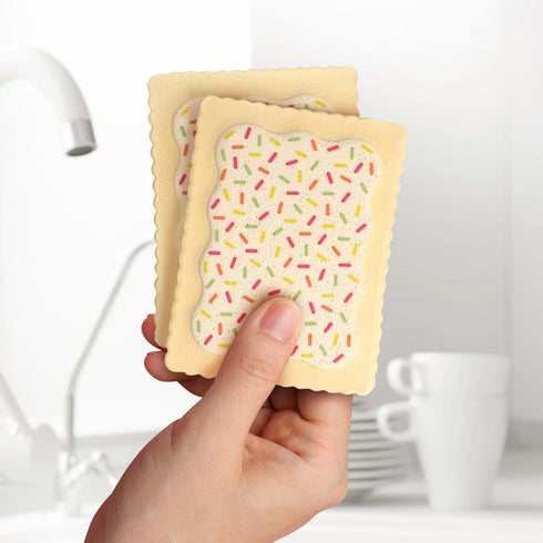 Genuine Fred SLOP TARTS, Set of 4 Compressed Kitchen Sponges, Expands when Wet