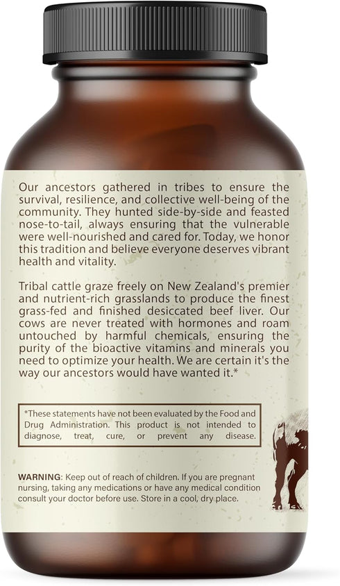 Grass Fed Beef Liver Capsules - 45-Day Supply, 100% Pasture-Raised & Hormone-Free, 180 Freeze Dried Liver Pills