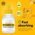 Vitamin D3 Drops for Adults - 4-Month Supply, Water-Soluble Liquid Non-GMO Kosher Supplement