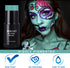 MEICOLY Teal Face Body Paint Stick, Cream Blendable Full Body Paint, Sweatproof Waterproof Makeup Stick
