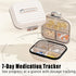 LERAO Case,7 Travel Pill Day Pill Organizer Cute,Travel Medicine Organizer Pill Box,Pastilleros para