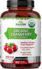 Zazzee USDA Organic Cranberry 25:1 Extract, 12,500 mg Strength, 100 Vegan Capsules, Certified Organic, Non-GMO