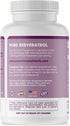 Pure Micronutrients Extra Strength Resveratrol Supplement - 1200mg Trans-Resveratrol for Heart & Immune Health, 60