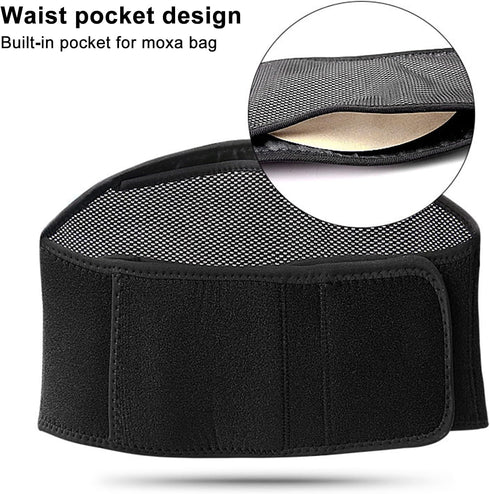 SONGBIRDTH Back Heating Waist Pad, Electric Waist Support Vibration Massage Lower Back Pain Lumbar Spine Cramps