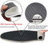 Leather Insoles for Men, Black Thin Inserts for Dress Shoes, Nonslip Shoe Pads (3 Pairs, US 9-9.5)