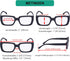 Eyekepper 4 Pack Ladies Reading Glasses - Stylish Oversized Square Readers for Women