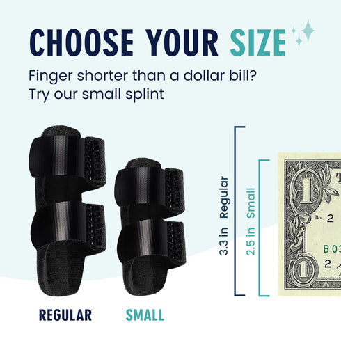 Dr. Frederick's Original Trigger Finger Splint - 2 ct - Adjustable Mallet Splint & Brace for Arthritis, Injury, & Sprain