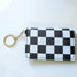 Stylish Black and White Envelope-Shaped Keychain for Birth Control Pills