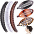 Vintage Banana Hair Clips, Clincher Combs Tool for Thick Curly Hair, Double Banana Clip Set for Women Girls