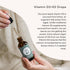 Vitamin D3 + K2 Drops - 1000 IU Plant Based D3 and 45 mcg K2 Liquid Supplement for Bone Strength