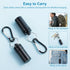 Zingso 3 Pack 25ct (3pcs-Black Keychain Pill Holder for Nitroglycerin, Mini Waterproof Portable Travel Purse Pocket