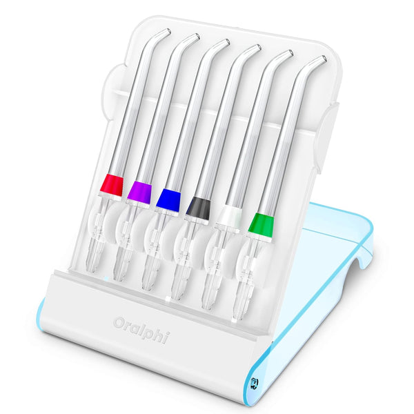 Waterpik Water Flosser Replacement Tips Bundle, 6 Classic Jet Tips & Storage Case