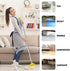 KULED Heavy Duty Industrial Mop | Commercial Mop with Long Handle | Cotton Mop with 2 Mop Heads for Floor Cleaning