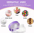Tessco 24 Pack Plastic Jars with Lids, Round Refillable Cosmetic Containers, Empty Body Butter Jars for Cosmetics
