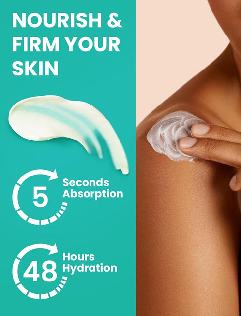 Venture Pal Topical Magnesium Cream, Fast-Absorbing Magnesium Moisturizing Lotion with Coconut Oil, Shea Butter