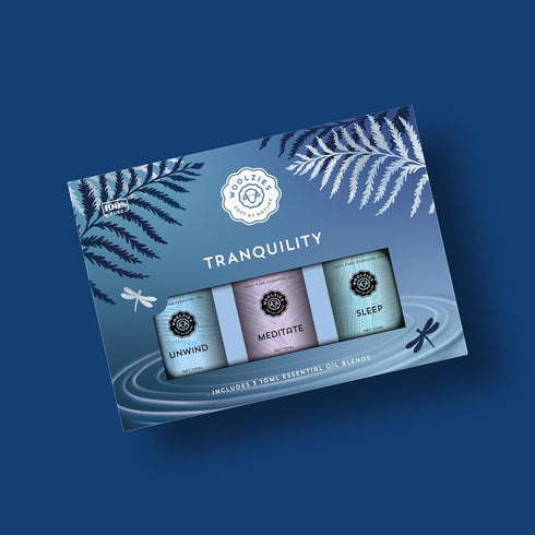 Set 100% Tranquility Essential Oil | Unwind, Meditate, and Sleep | Premium Aromatherapy Oils for Relaxation