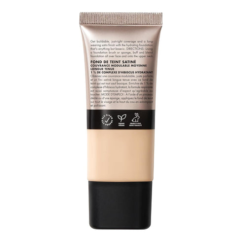 e.l.f. Soft Glam Foundation, Medium Coverage, Long-Lasting & Buildable for Smooth Satin Finish, Vegan & Cruelty-Free,