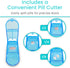 Vive Stackable Pill Organizer Tower with Pill Cutter for Vitamins, 7 Days 4 Times a Day