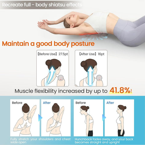 Trigger Point Massager & Psoas Release Tool, Firm Deep Tissue Massage Tool for Shoulder Blade Knots, Trapezius, Upper