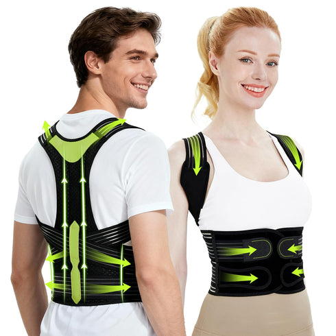 Yowayonoe Posture Corrector for Women and Men, Invisible Full Back Support Brace with
