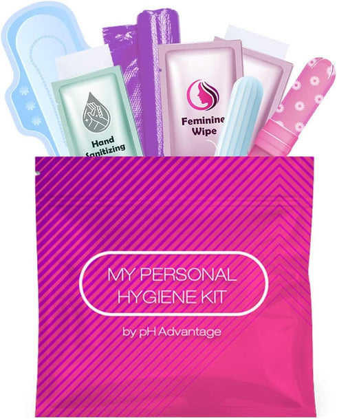 All-in-One Menstrual Kit for Convenience on The Go, Single Period Pack for Travelling, Tweens & Teenagers