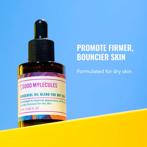 Good Molecules Bakuchiol Oil for Dry Skin - Moisturizing, Anti-Aging, Facial Oil - Natural Skincare for Face with Rosehip and Chia Seed Oil