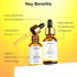KISSIO Peptide Serum - Anti-Wrinkle Facial Serum with Peptides, Vitamin C & Hyaluronic Acid, 1 Fl Oz