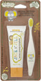 Jack N' Jill Tooth Buddy Combo Pack: Natural Certified Banana Toothpaste &