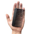 Mini Wide Tooth Comb - Small Travel Hair Detangling Comb for Curly Wavy Hair (Black)