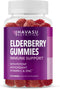 Sambucus Black Elderberry Gummies for Adults - 60 Count with Zinc and Vitamin C for Immune Support