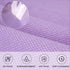 SINLAND Microfiber Glass Cleaning Cloth, 6PK, Lint Free for Windows, Car, Mirrors, Stainless Steel, 16x16 Inch