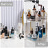 Rotating Makeup Organizer (2 Tier, Clear) - High-Capacity Skincare Storage for Vanity and Countertop