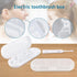 Fowecelt 2 Pack Electric Toothbrush Travel Case for Oral-B Pro, Portable Toothbrush Holder (White & Clear)
