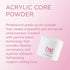 Young Nails Acrylic Core Powder - Self-Leveling Clear Nude Pink White Acrylic Powder, 45g