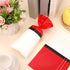 SAVITA 100pcs 100 Packaging Red and White Cartoon Theme Cellophane Treat Bags, Animation Party Favor Gift Bags