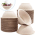 100 Pack Compostable 8oz Paper Bowls, Heavy-Duty Natural Disposable Bowls for Salad, Soup, Pasta & Dessert