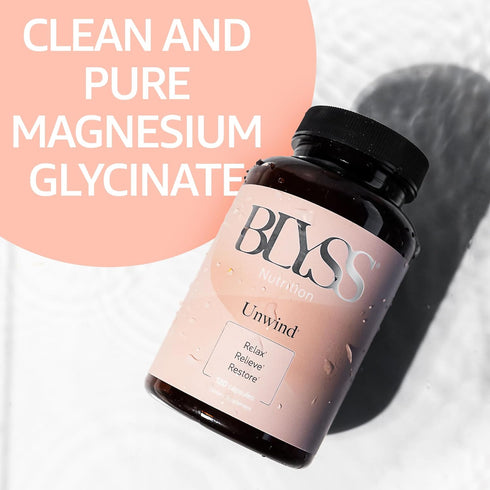 Magnesium Bisglycinate Capsules for Women, 200mg Chelated Magnesium for Sleep & Mood Support