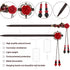 WILLBOND 2 Pieces Chinese Wooden Hair Sticks, Retro Hairpins, Japanese Classic Chopsticks, Handmade Flower Hair