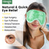 NEWGO Cooling Eye Mask Gel, Cold Eye Mask for Puffy Eyes, Eye Ice Pack for Stress Relief - Green