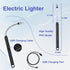 2 PCS Candle Lighter, Electric Arc Lighter with 360° Flexible Neck & LED Power Display, USB Rechargeable for BBQ,
