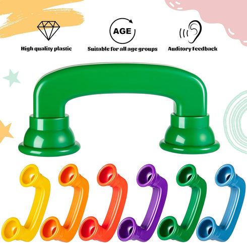 KFPPLXQ 12 Pack Whisper Reading Phones Upgrade Large Auditory Feedback Hear Myself Sound Phone Speech Therapy Toy Phone