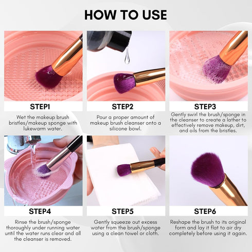 Makartt Makeup Brush Cleaner, Deep Cleaning Solution for Brushes, Sponges, Hypoallergenic, 2.02 fl oz