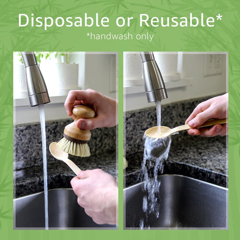 Bamboo Spoons Set, 100 Biodegradable Utensils, Reusable or Disposable Eco-Friendly Flatware for Parties